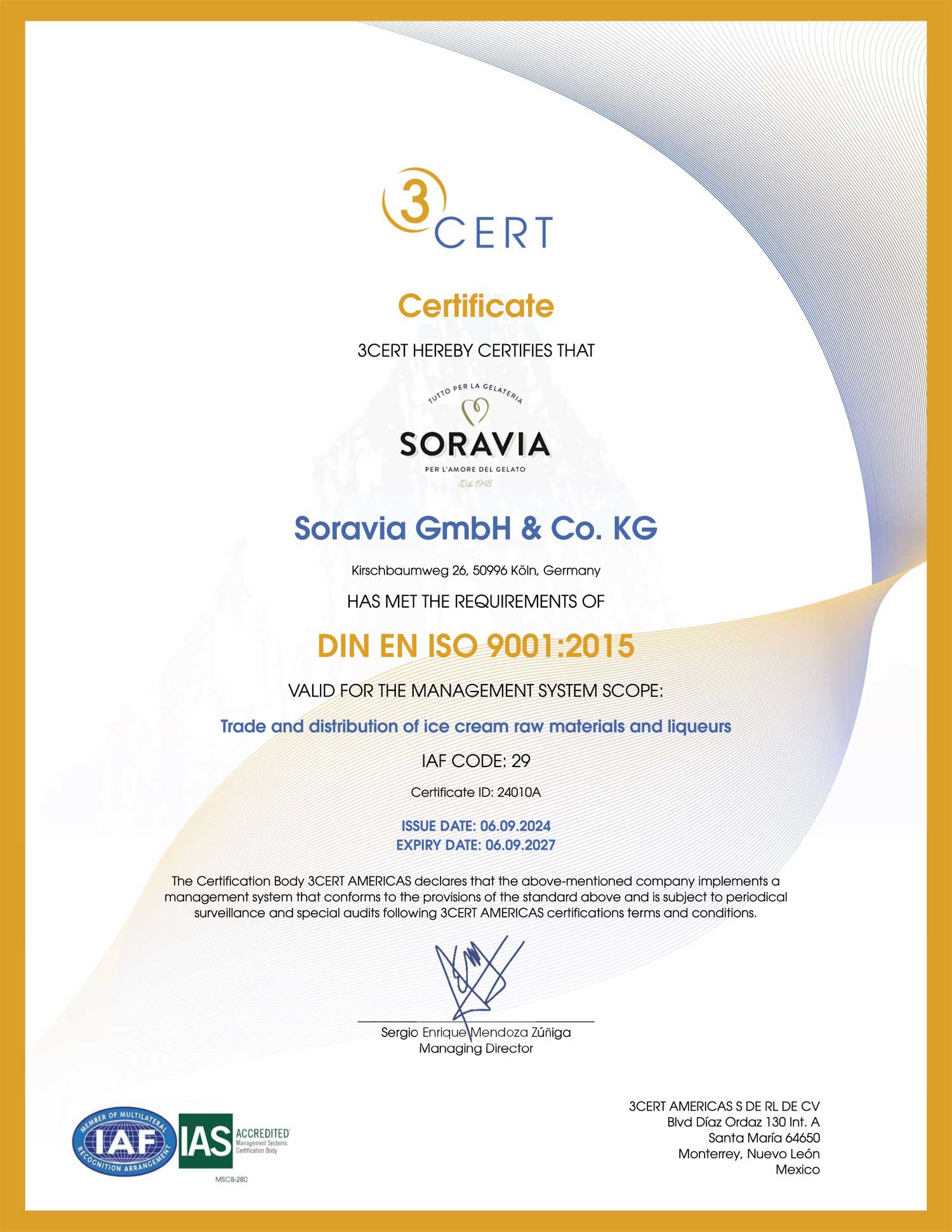 Zertifizierung ISO9001